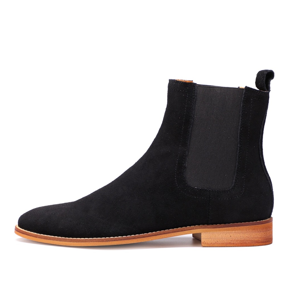 HKLA™️ Suede Black Chelsea Boots - Picture 2 of 7